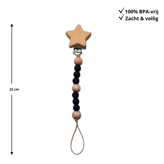 Zibbi Star Speenkoord Midnight Black