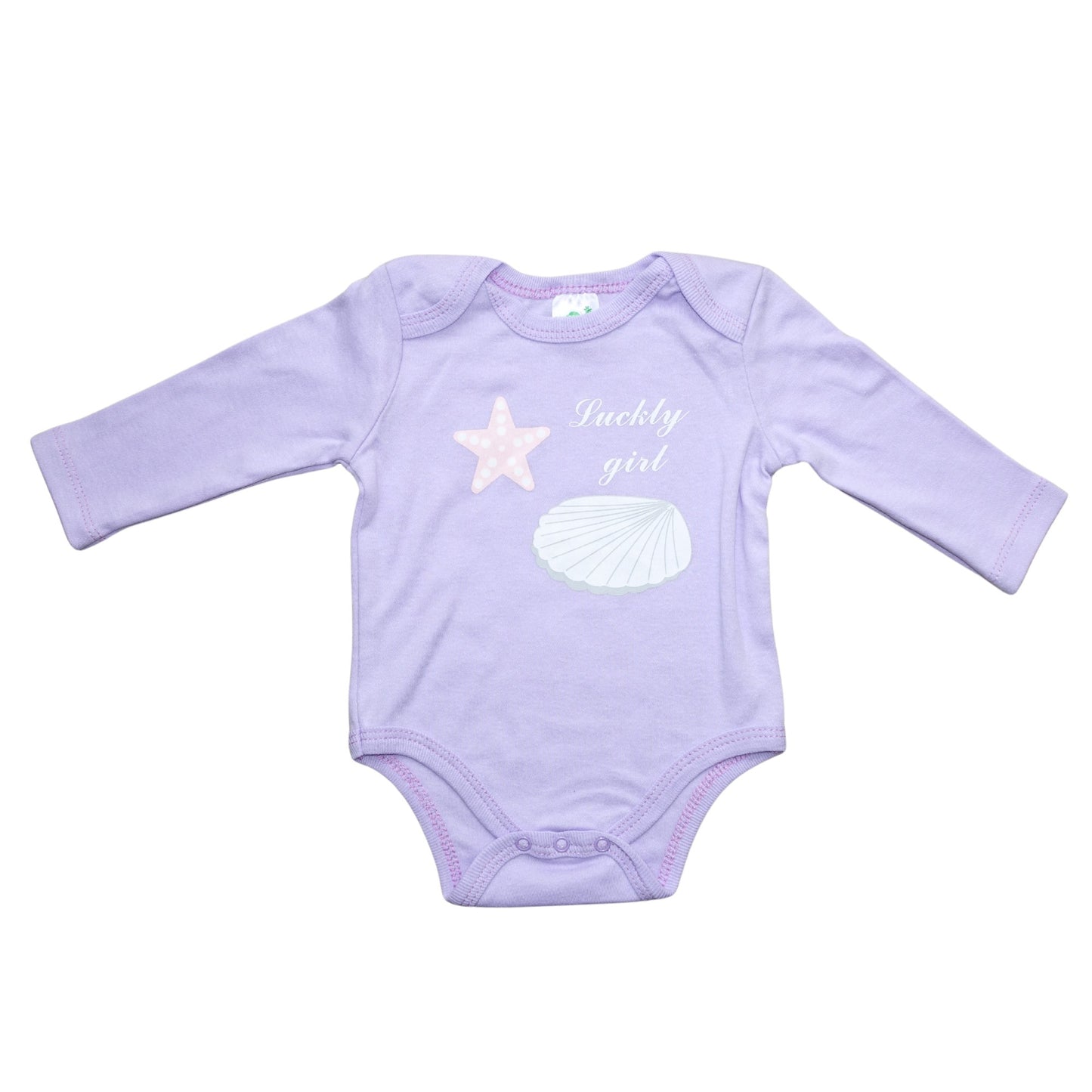 Zibbi Baby Rompertjes Set 3 Stuks – 100% Katoen – Lange Mouwen – Zachte Baby Kleding – Roze / Paars