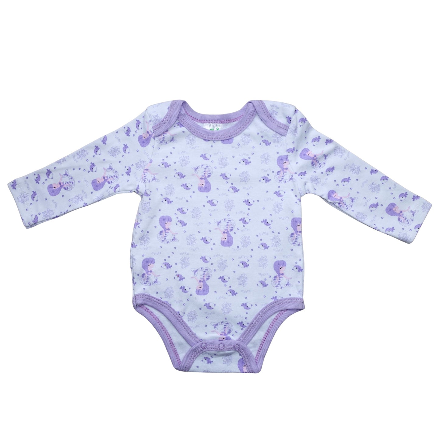 Zibbi Baby Rompertjes Set 3 Stuks – 100% Katoen – Lange Mouwen – Zachte Baby Kleding – Roze / Paars