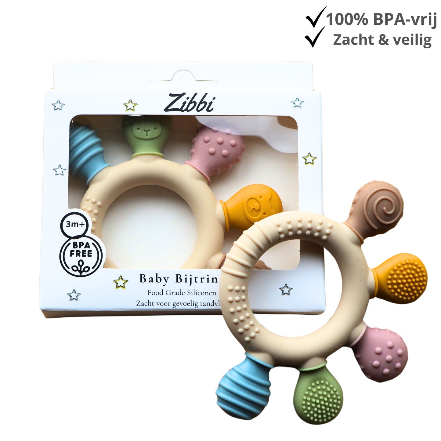 Zibbi Happy Teether Bijtring