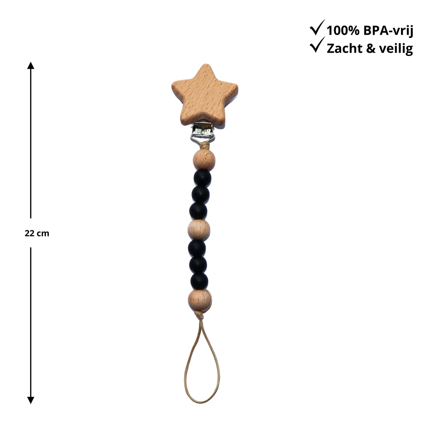 Zibbi Star Speenkoord Midnight Black