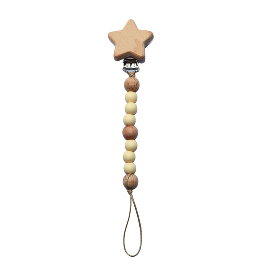 Zibbi Star Speenkoord Midnight Soft Beige