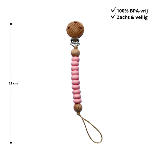 Zibbi Nordic Speenkoord Baby Pink
